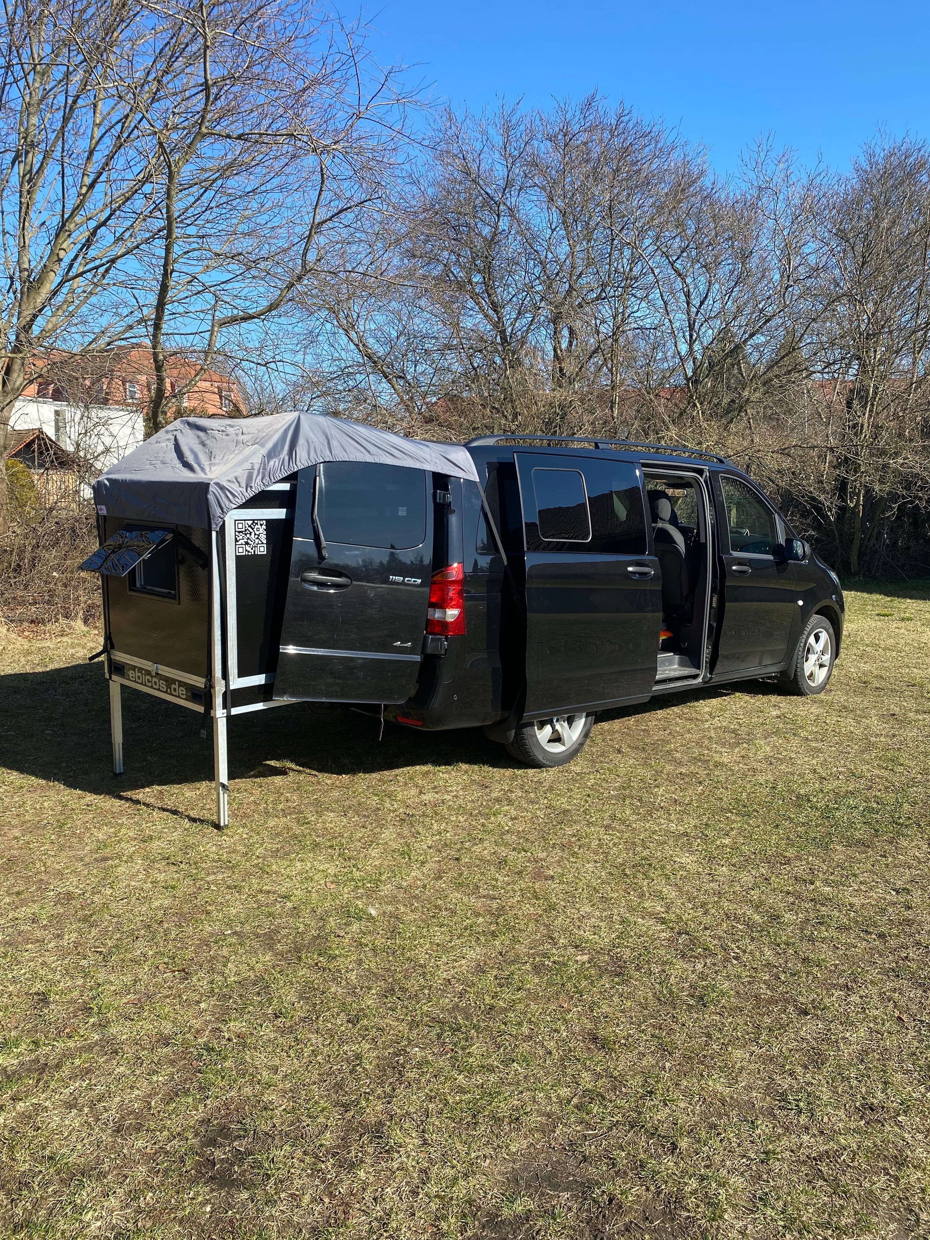 Camping im Mercedes Vito