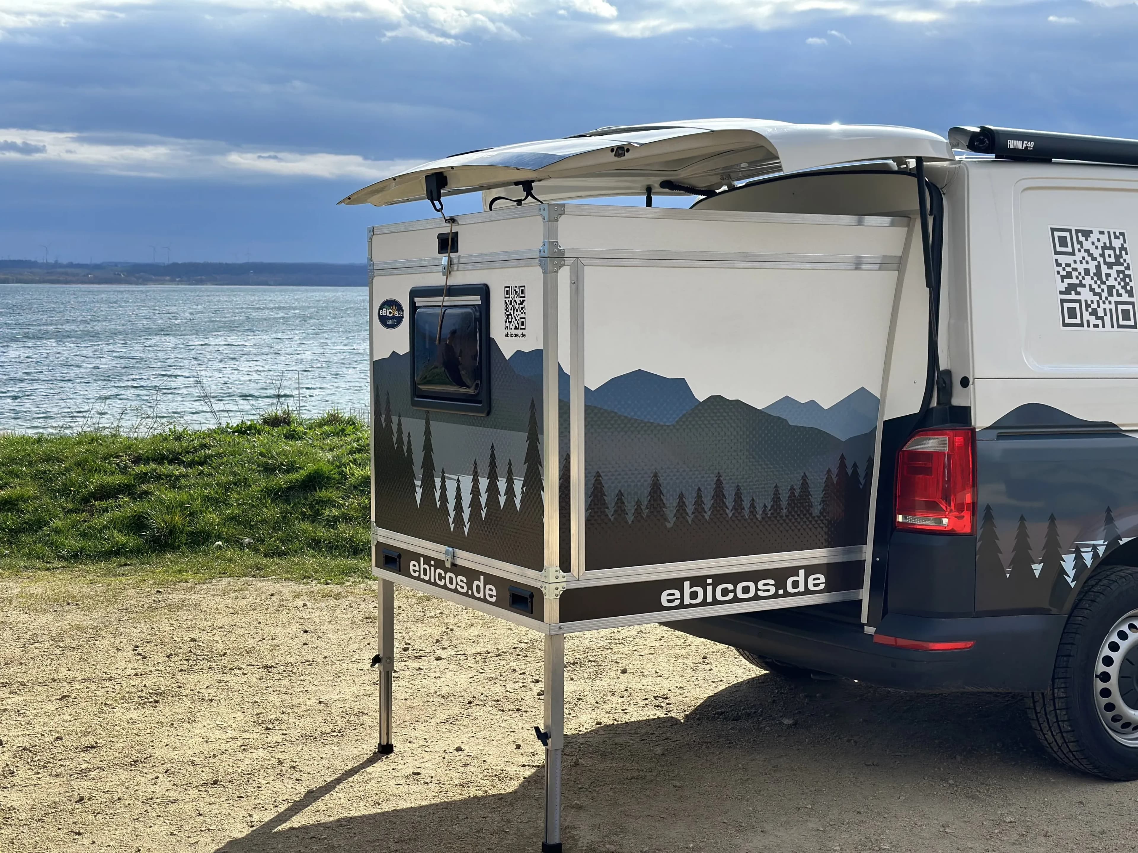 Innovatives Heck Slide Out Modul für Camper