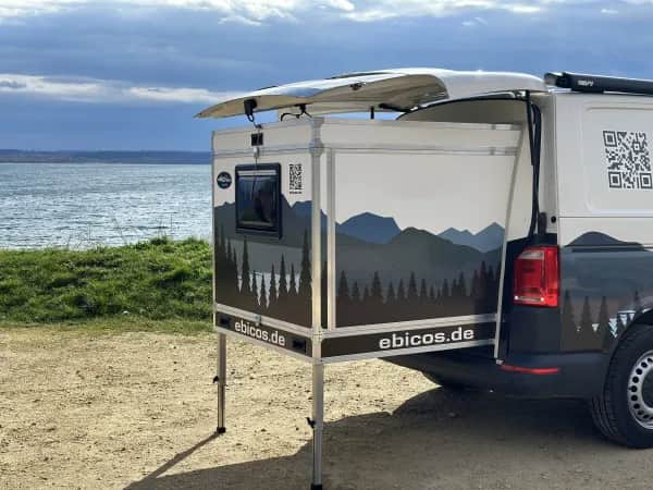 Innovatives Heck Slide Out Modul für Camper