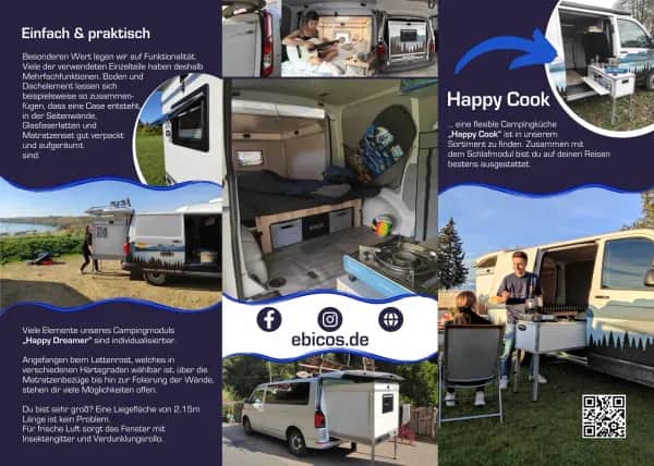 Campingmodul für Transporter kaufen – Schlafen und Kochen unterwegs